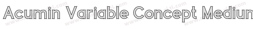 Acumin Variable Concept Medium字体转换